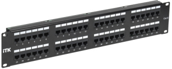 1Патч-панели 2u патч-панель кат.6 utp, 48 портов (dual), с каб. орг-м | pp48-2uc6u-d05-1 | itk выгодная цена