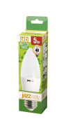 Лампы (источники света) лампа светодиодная led 5вт е27 220в 3000к pled- eco-c37 свеча | 2855312a | jazzway выгодная цена