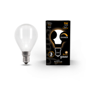 Лампы (источники света) лампа светодиодная filament шар 9w 590lm 3000к е14 milky диммируемая led 1/10/50 | 105201109-d | gauss выгодная цена