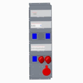 Разъемы промышленные бокс mpr63/1mspro с розетками в сборе, ip44, пластик | 2cma101810r1000 | abb выгодная цена