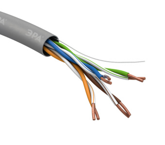1Кабель витая пара (UTP, FTP) эра кабель витая пара u/utp 4x2x24awg cat5e cu pvc 305м simple | б0044426 | эра выгодная цена