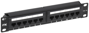 1Патч-панели 1u патч-панель кат.5e utp 12 портов 10" dual idc | pp12-1uc5eu-d05-10 | itk выгодная цена