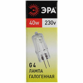 Лампы (источники света) лампа галогенная капсульная 40вт 220в g4 jcd | c0039280 | эра выгодная цена