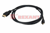 Шнуры ТВ,Аудио кабель rexant hdmi - hdmi 2.0 длина 1.5 метра (gold) |17-6103 | rexant выгодная цена