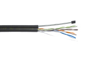 Кабель витая пара (UTP, FTP) каб. u/utp кат.5e 4х2х24awg, ldpe трос 1,2мм, 305м чер. | lc3-c5e04-159 | itk выгодная цена