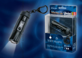 Фонари фонарь-брелок offroad premium «compact fellow traveller» p-kl025-b black алюм, 1 nichia 0,5mm led, 3.6v 70mah ni-mh в/к, черн | 05147 | uniel выгодная цена