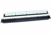 Патч-панели патч-панель pp3-19-24-8p8c-c5e-110d 19", 1u, 24 порта rj-45, категория 5e, dual idc, rohs, цвет черный | 246095 | hyperline выгодная цена