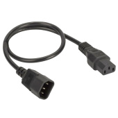 Шкафы и стойки телекоммуникационные 19 кабель питания iec320 c13 - iec320 c14, 1,0 м, сечение 3 х 1,5 мм? | r5cord3410 | dkc выгодная цена