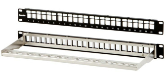 1Патч-панели ppbl4a-19-24-sh-rm модульная патч-панель 19", 24 порта, угловая, 1u, для экранированных и неэкранир.модулей keystone jack | 426175 | hyperline выгодная цена