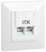 Розетки, адаптеры и модули Keystone внутренняя инф. розетка rj45 кат. 6 ftp 2 порта | cs2-1c06f-2-1 | itk выгодная цена