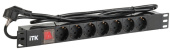 Шкафы и стойки телекоммуникационные 19 блок розеток 19 (7шт)pdu с led выкл.алюм.профиль 1u шнур 2м вилка din49440 (нем.станд.) | ph12-7d1 | itk выгодная цена