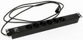 Шкафы и стойки телекоммуникационные 19 блок розеток she19-6sh-2.5iecд. 19" шк., горизонт., 6 розеток schuko(10a), 250в, 482.6x44.4x44.4мм(дхшхв) | 397027 | hyperline выгодная цена