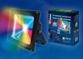 Прожекторы прожектор светодиодный ulf-s01-50w/rgb/rc ip65 110-240в 50вт с пультом ду, мультиколор, серый | 08531 | uniel выгодная цена